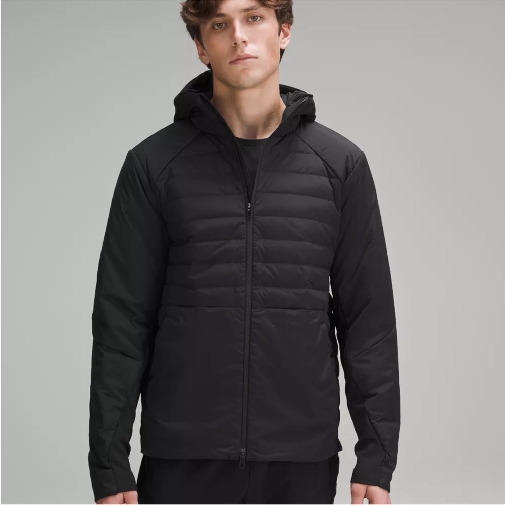 Lululemon Down for It All Black Hoodie Jacket- Extra Large